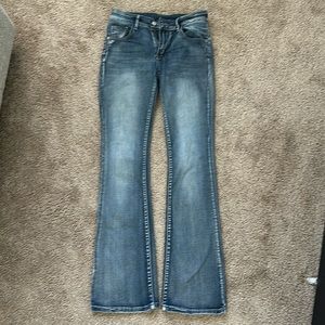 Stretchy Blue bootcut jeans